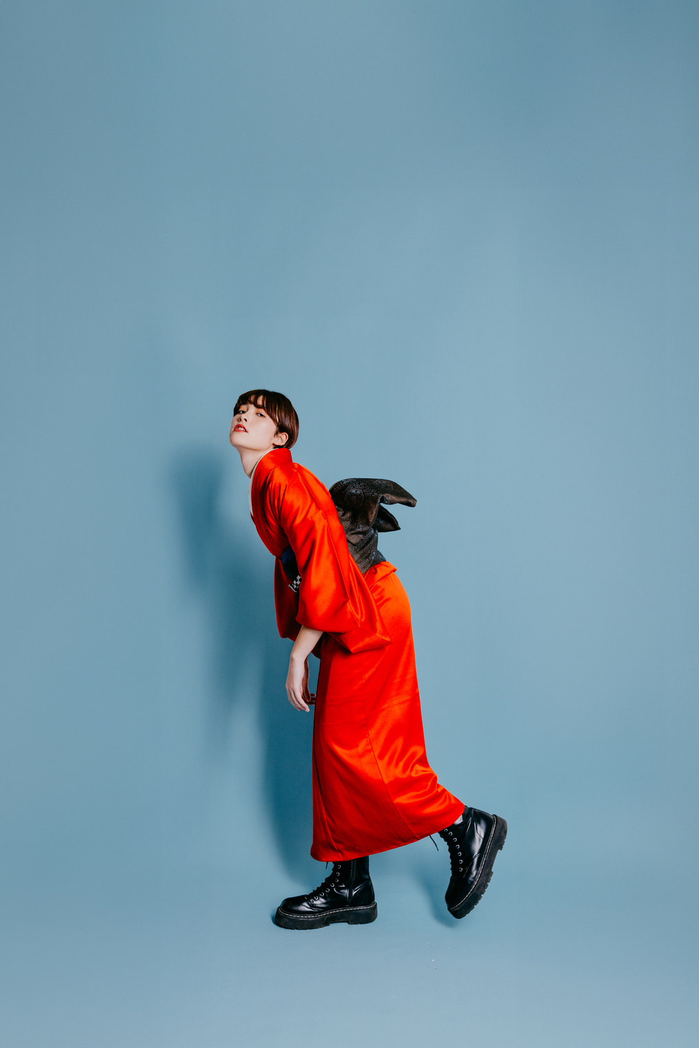 Woman Wearing Traditional Kimono